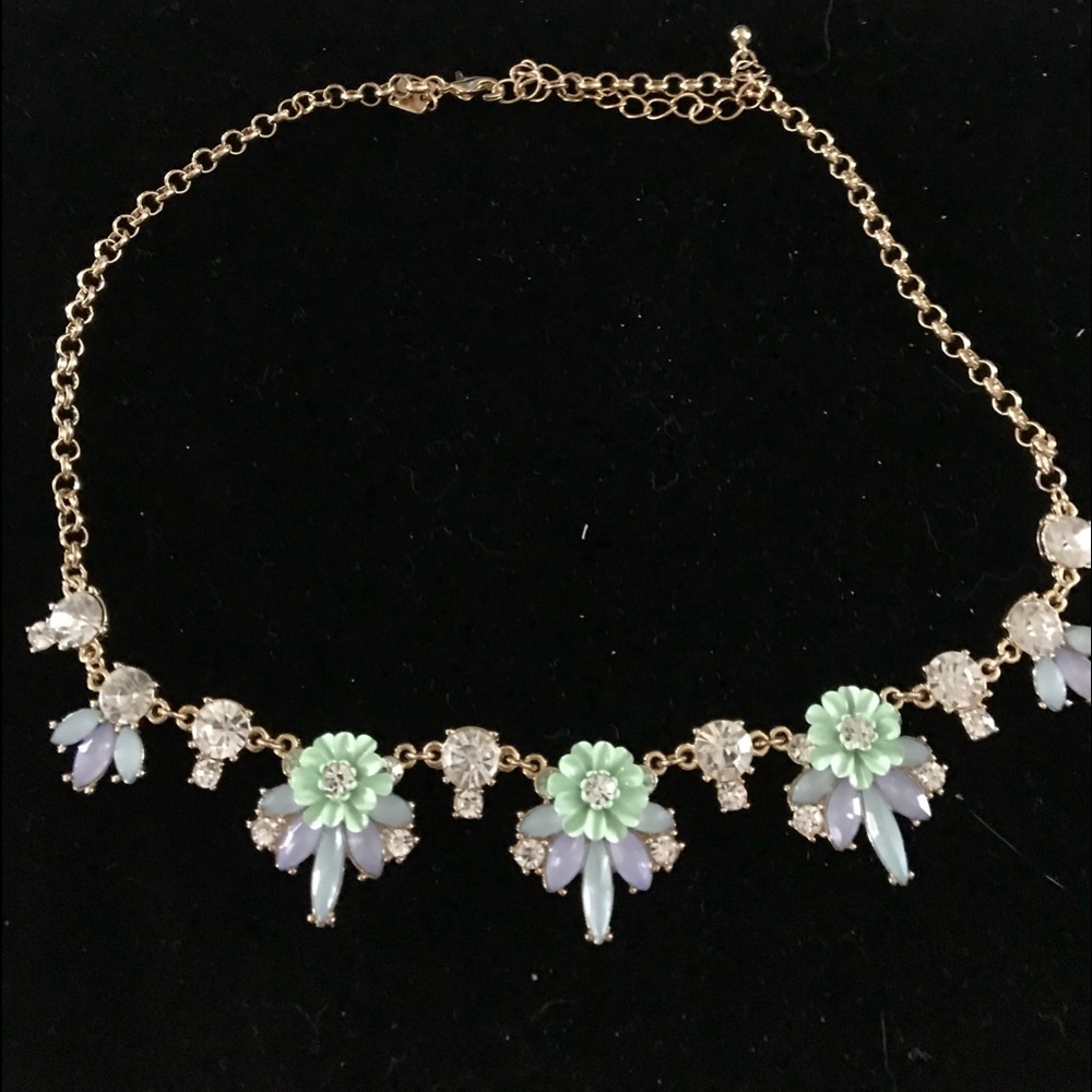 Aqua and lavender necklace
